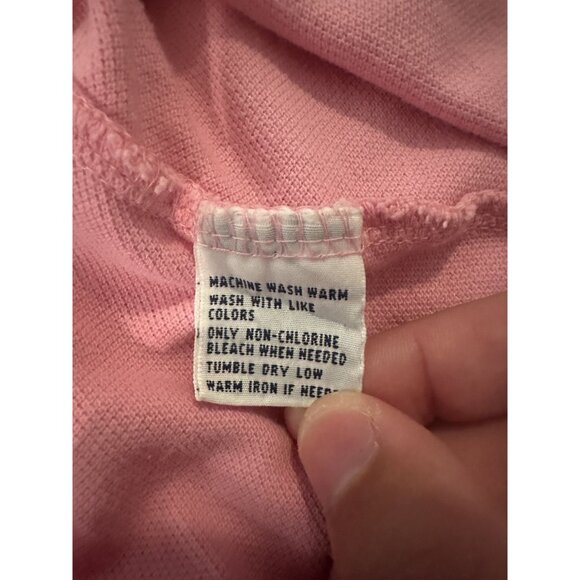 Ralph Lauren Polo Men’s Pink Polo With Green Pony Shirt Size Large - Picture 4 of 5